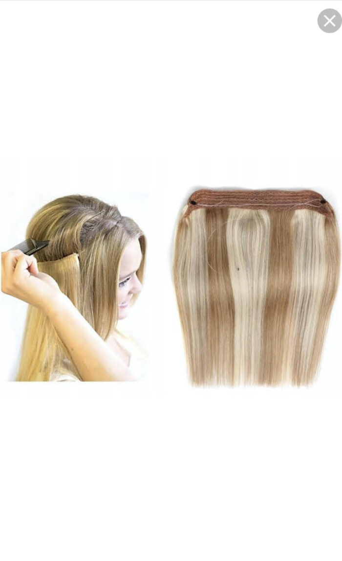 Przedłużane włosy Naturalne na taśmie Flip & Go o długości 35 do 60 cm na zamówienie