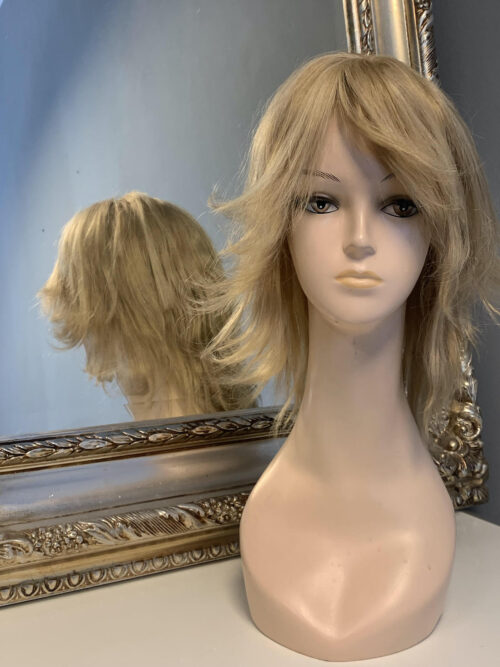 Elena peruka z naturalnych włosów w kolorze blond