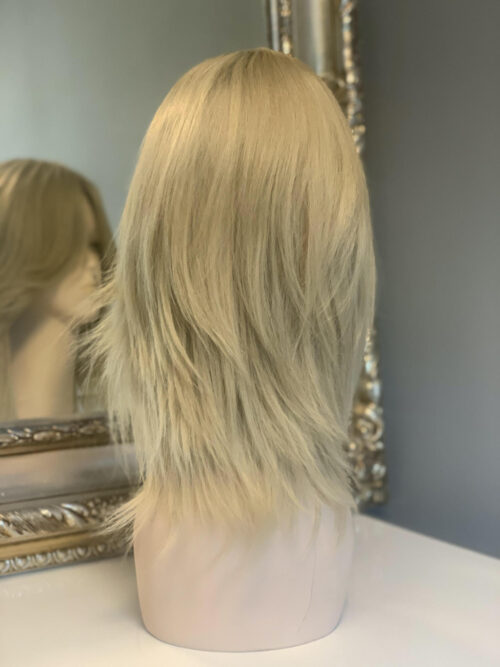 Ludmiła Luksusowa peruka ze słowiańskich włosów w kolorze popielaty blond