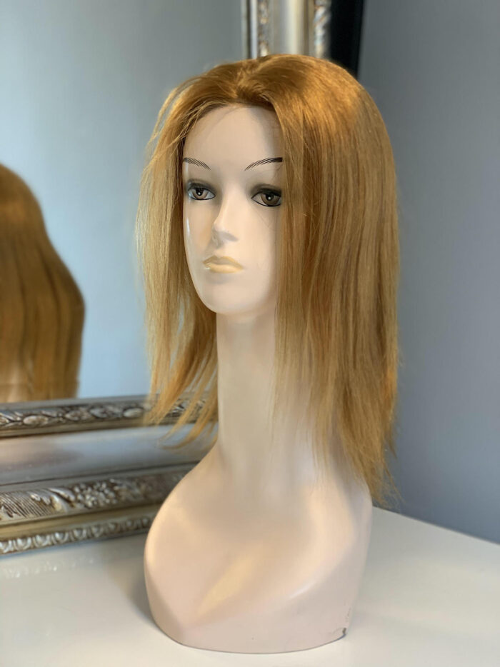 Peruka naturalna ruda - Marella - długie proste włosy - 40 cm