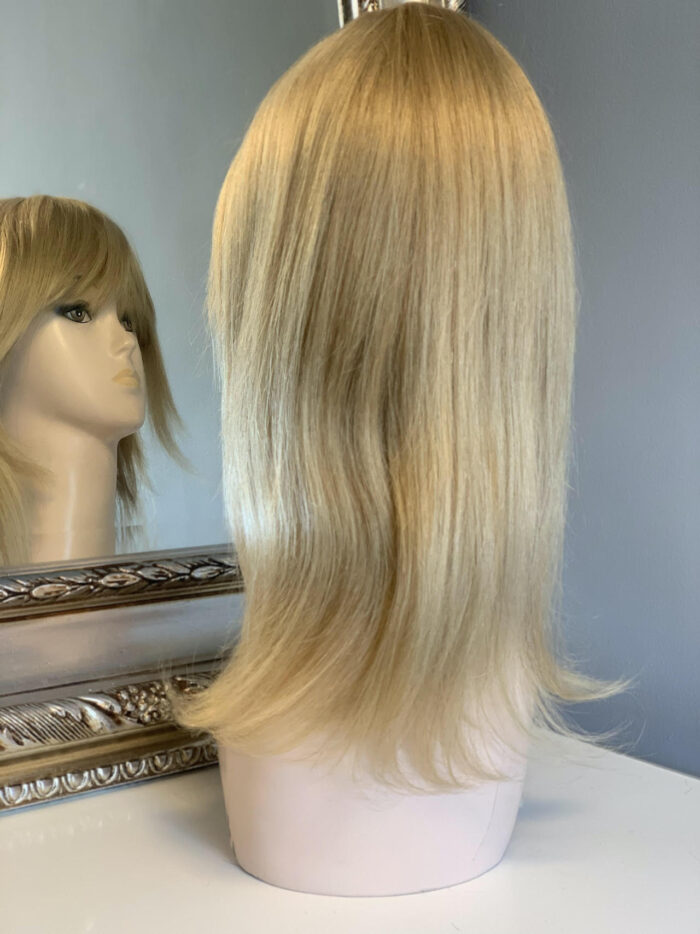 Barbara peruka z naturalnych włosów w kolorze blond