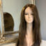 Luksusowa Peruka Włosy Naturalne Sofija w kolorze brązowym 70 cm