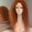 Ginger luksusowa peruka z naturalnych włosów w kolorze rudym