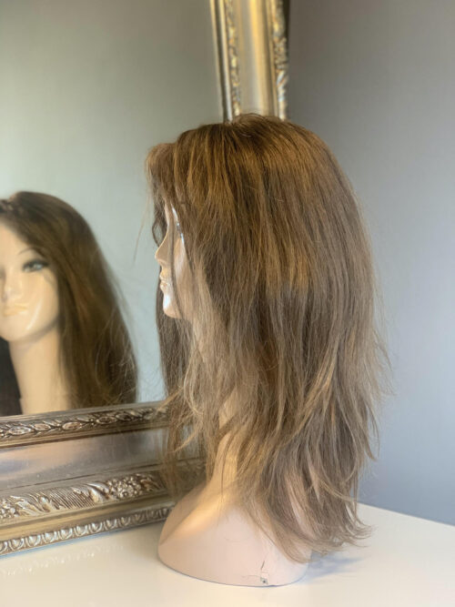 Luksusowa Peruka Włosy Naturalne Sofija w kolorze szatyn 50 cm