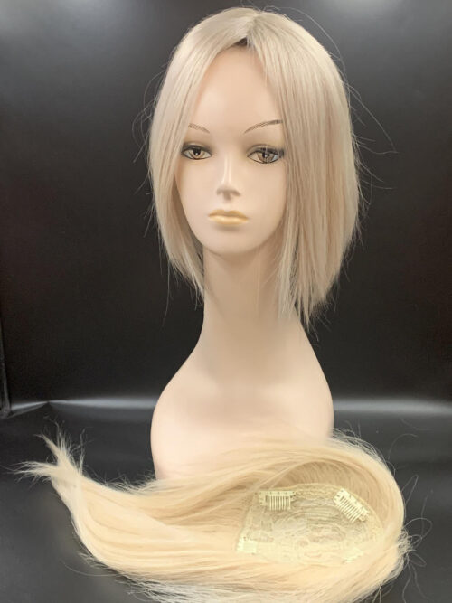 Topper Maria Lux słowiańskie włosy - tupet damski blond perłowy